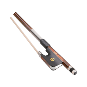 FULLY-LINED EBONY FROG 1/8 NICKEL WIRE GRIP CELLO BOW CARBON GRAPHITE