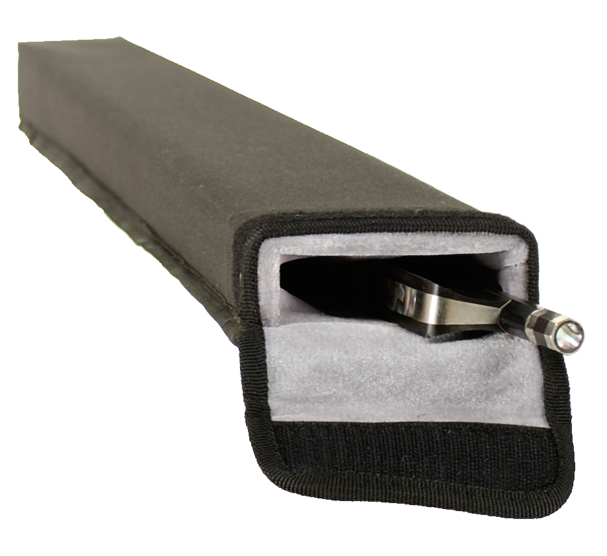 Vio Music Bass Bow Case for One French or One German Bass Bow With Shoulder Strap 