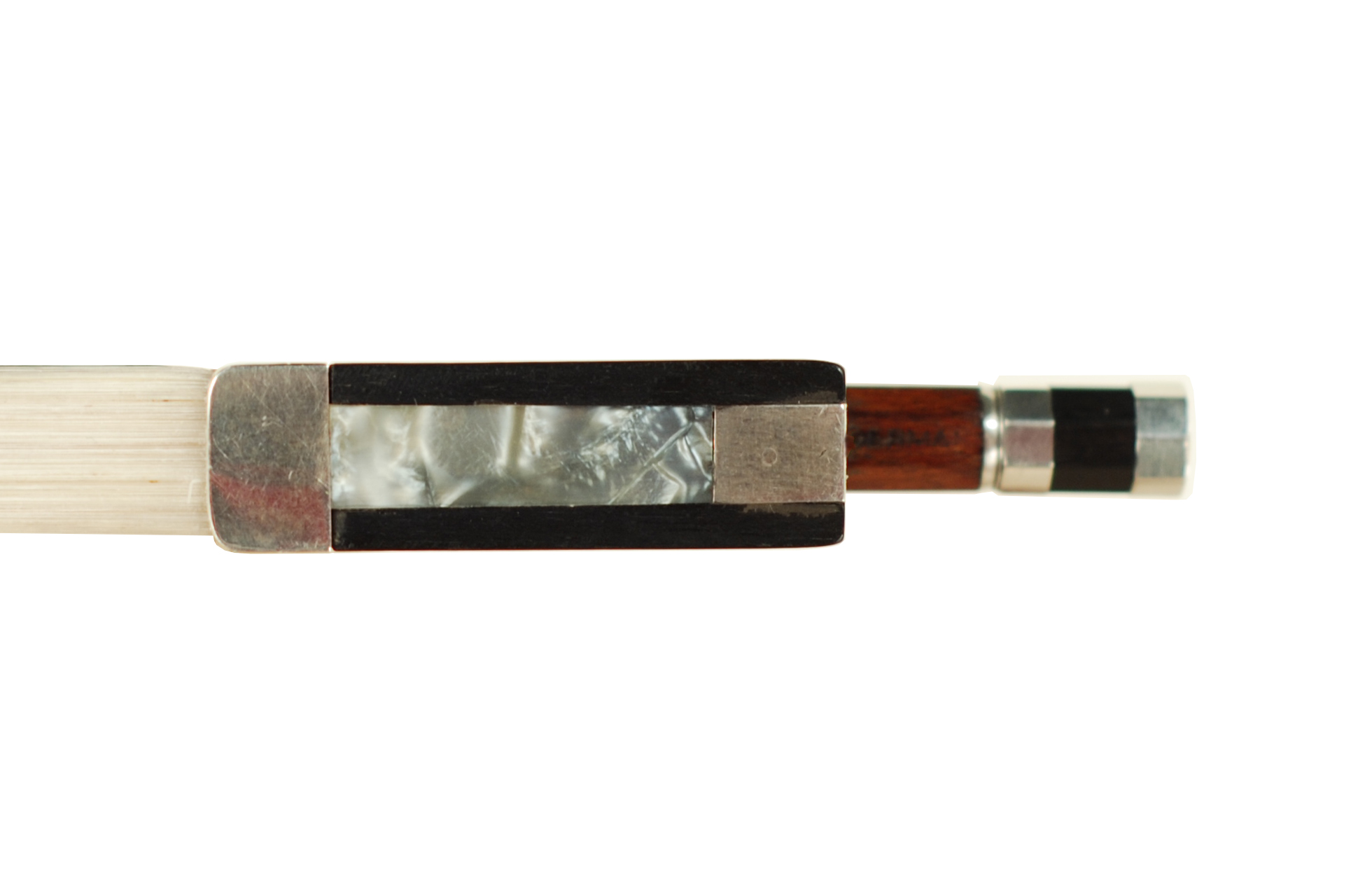 Non-Stamped Early 20th Century Sterling Silver Violin Bow - Markneukirchen circa 1900-1920 SKU# 16411 VN Bow Slide