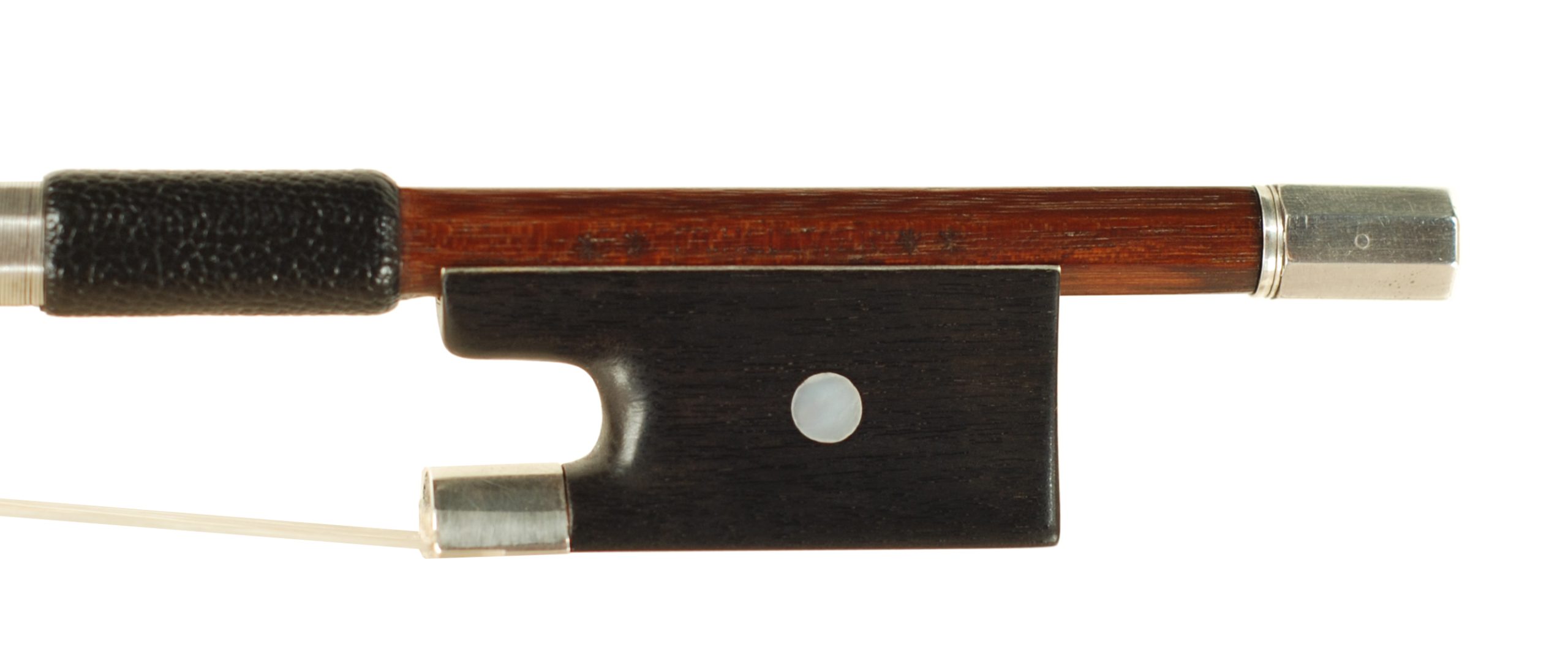 F R Hellmer Pernambuco Sterling Silver Violin Bow - Markneukirchen Area 1931 SKU# 71788 VN Bow Stamp