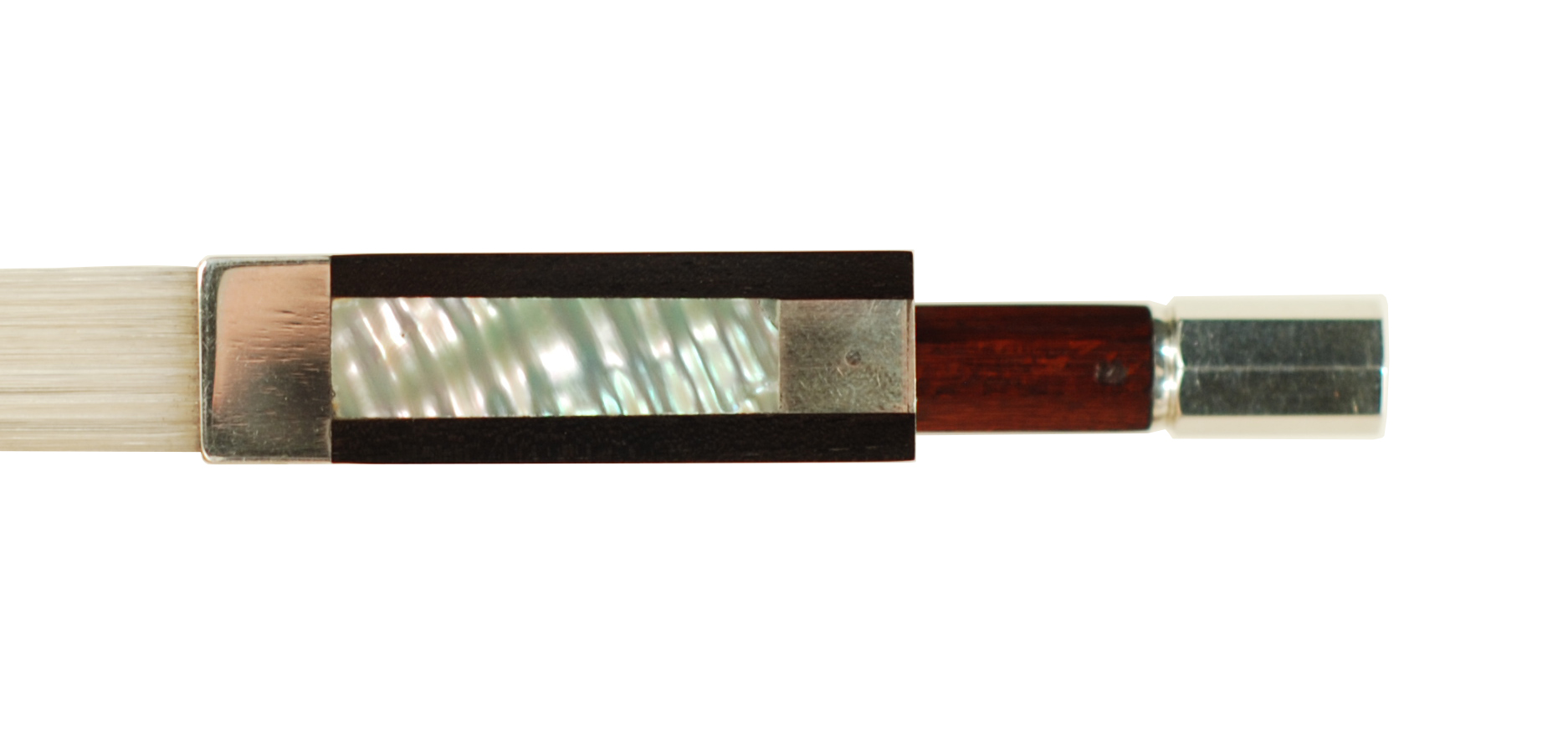 M Pereira Mexican Pernambuco Sterling Silver Violin Bow SKU# 72155 VN Bow Slide