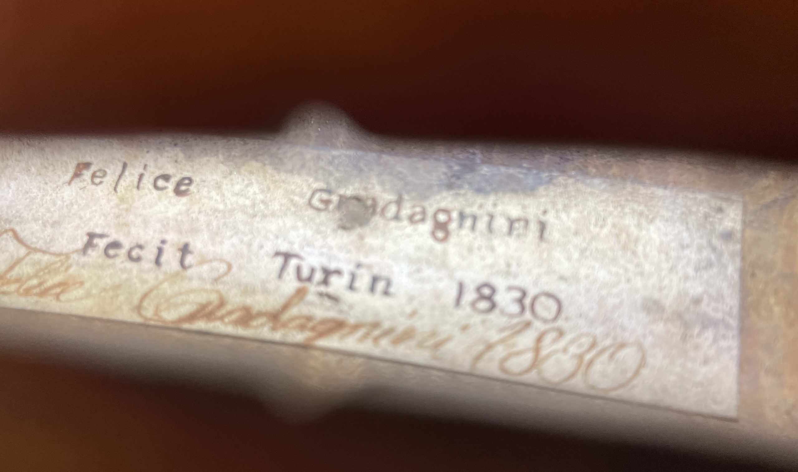 Charles Gerish Guadagnini Model Violin - St Johnsbury, Vermont 1955 SKU# 72665 VN Label 1