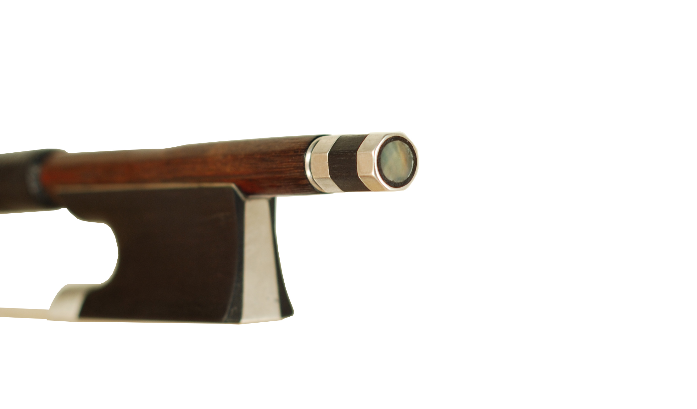 A Fine G A Pfretzschner Workshop Sterling Violin Bow Markneukirchen circa 1900-1915 SKU# 74768 Adjuster