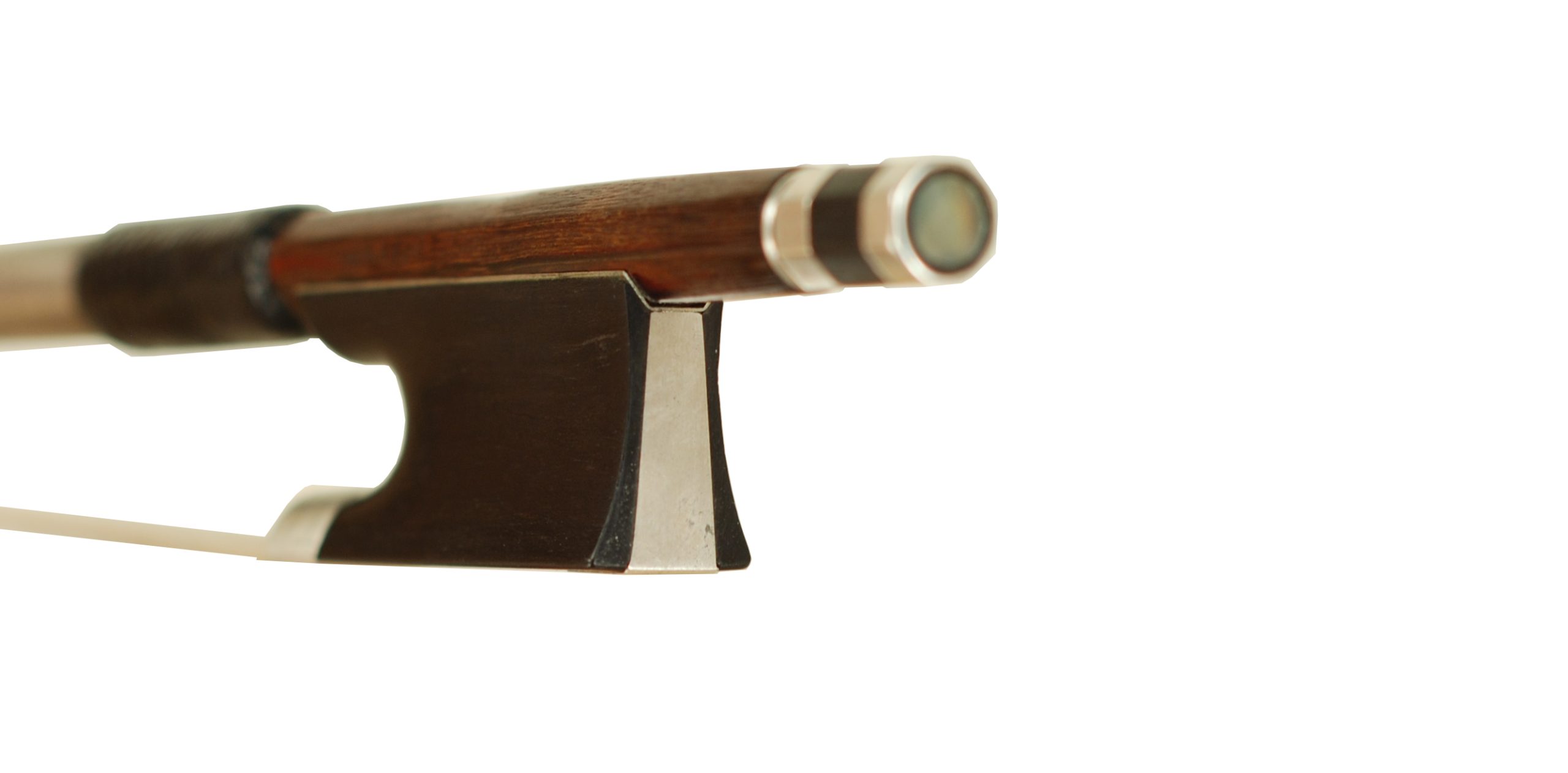 A Fine G A Pfretzschner Workshop Sterling Violin Bow Markneukirchen circa 1900-1915 SKU# 74768 Lining