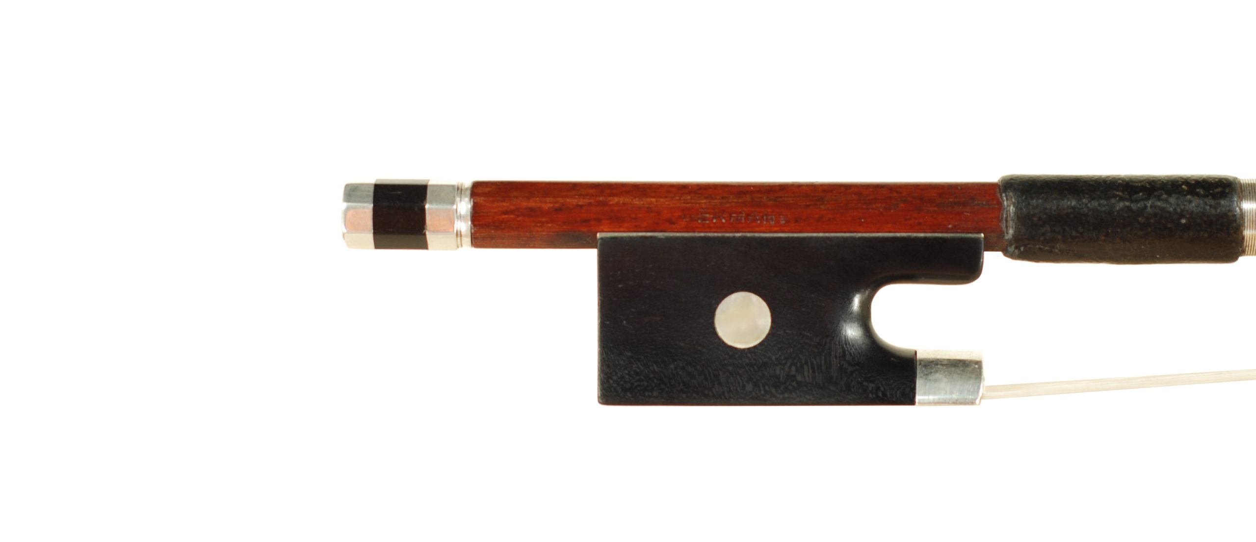 Adolf C Schuster Violin Bow - Markneukirchen circa 1935 SKU# 75006 VN Bow Frog Reverse
