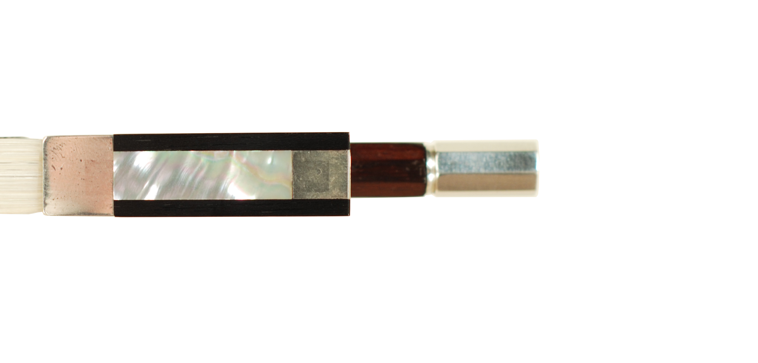F P Brown Sterling Silver Lovely Old Pernambuco Violin Bow- Boston circa 1900 SKU# 74974 VN Bow Slide