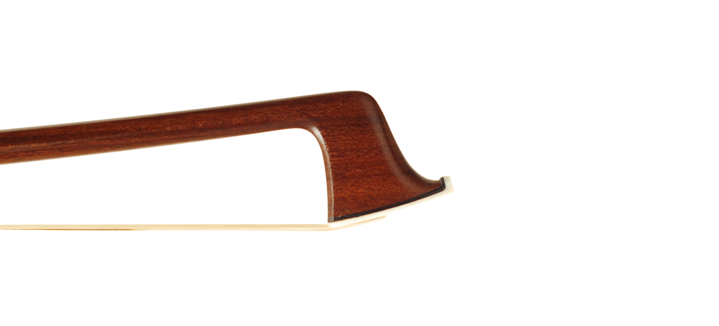 F P Brown Sterling Silver Lovely Old Pernambuco Violin Bow- Boston circa 1900 SKU# 74974 VN Bow Tip Reverse