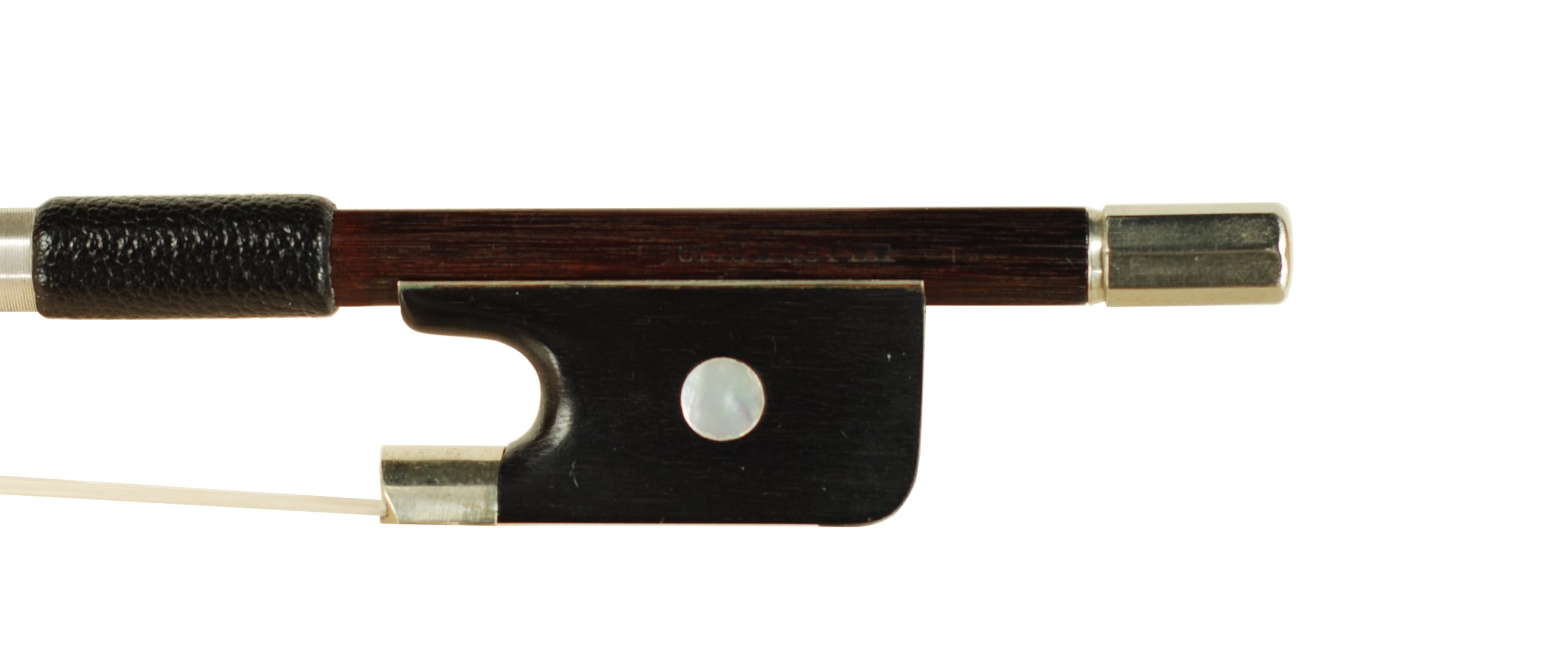 Otto Albert Hoyer Sterling Silver Violin Bow - Markneukirchen circa 1930-1940 SKU# 74879 VN Bow Stamp