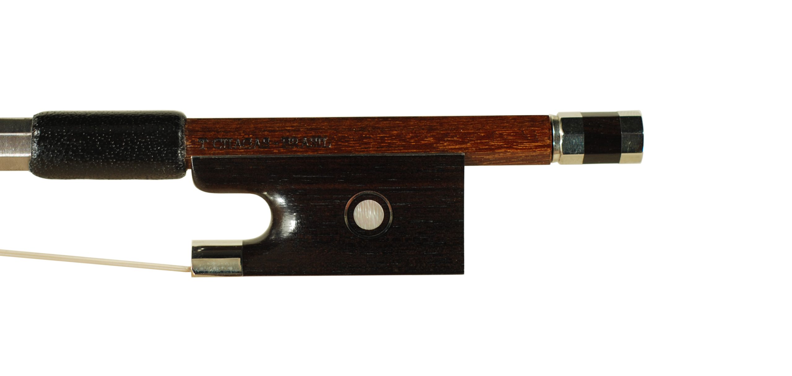 T Chagas - Brasil Nickel Mounted Violin Bow 2026 SKU# 74673 I VN Bow Stamp