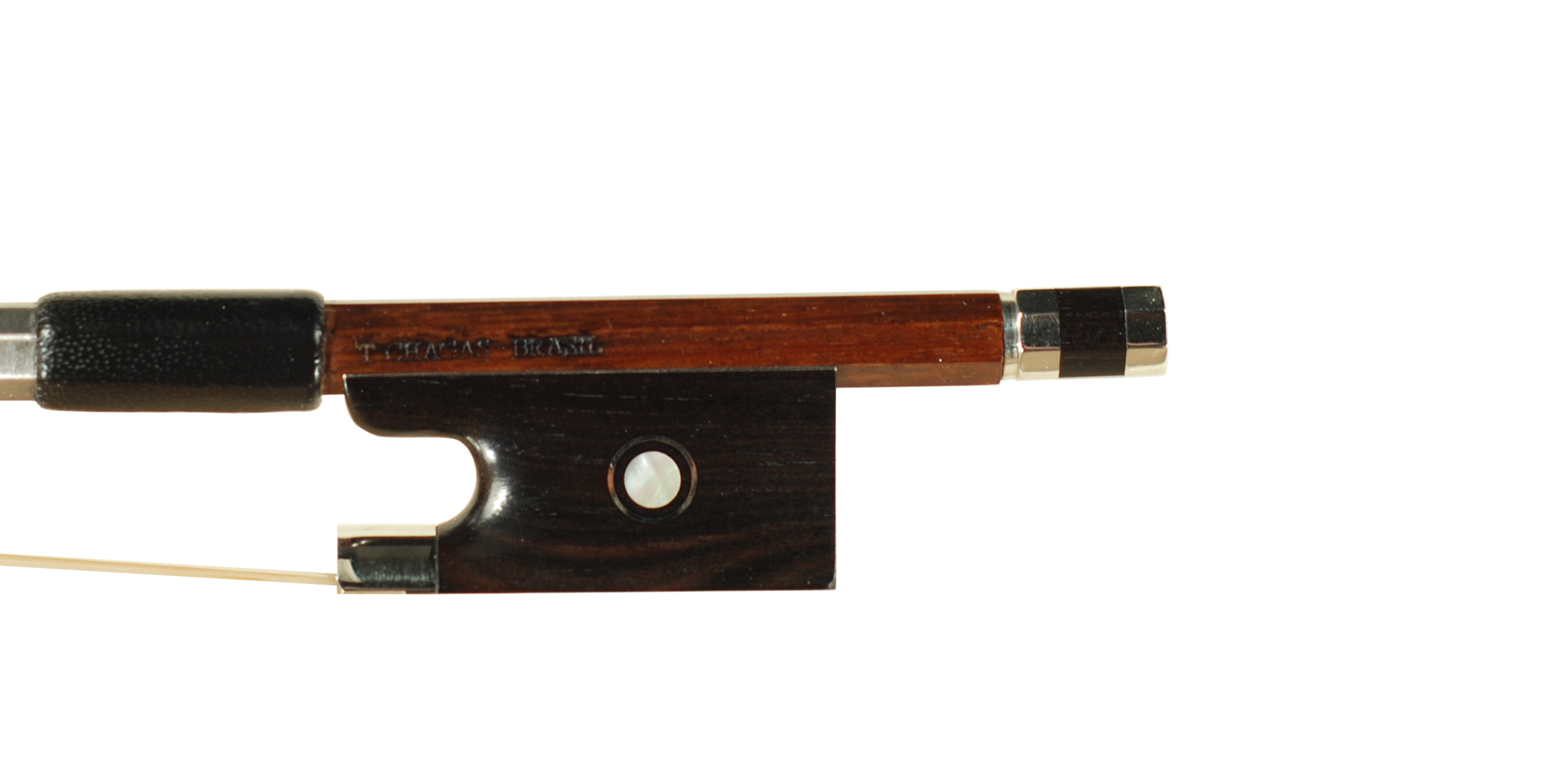 T Chagas - Brasil Nickel Violin Bow 2026 SKU# 74646 I VN Bow Stamp