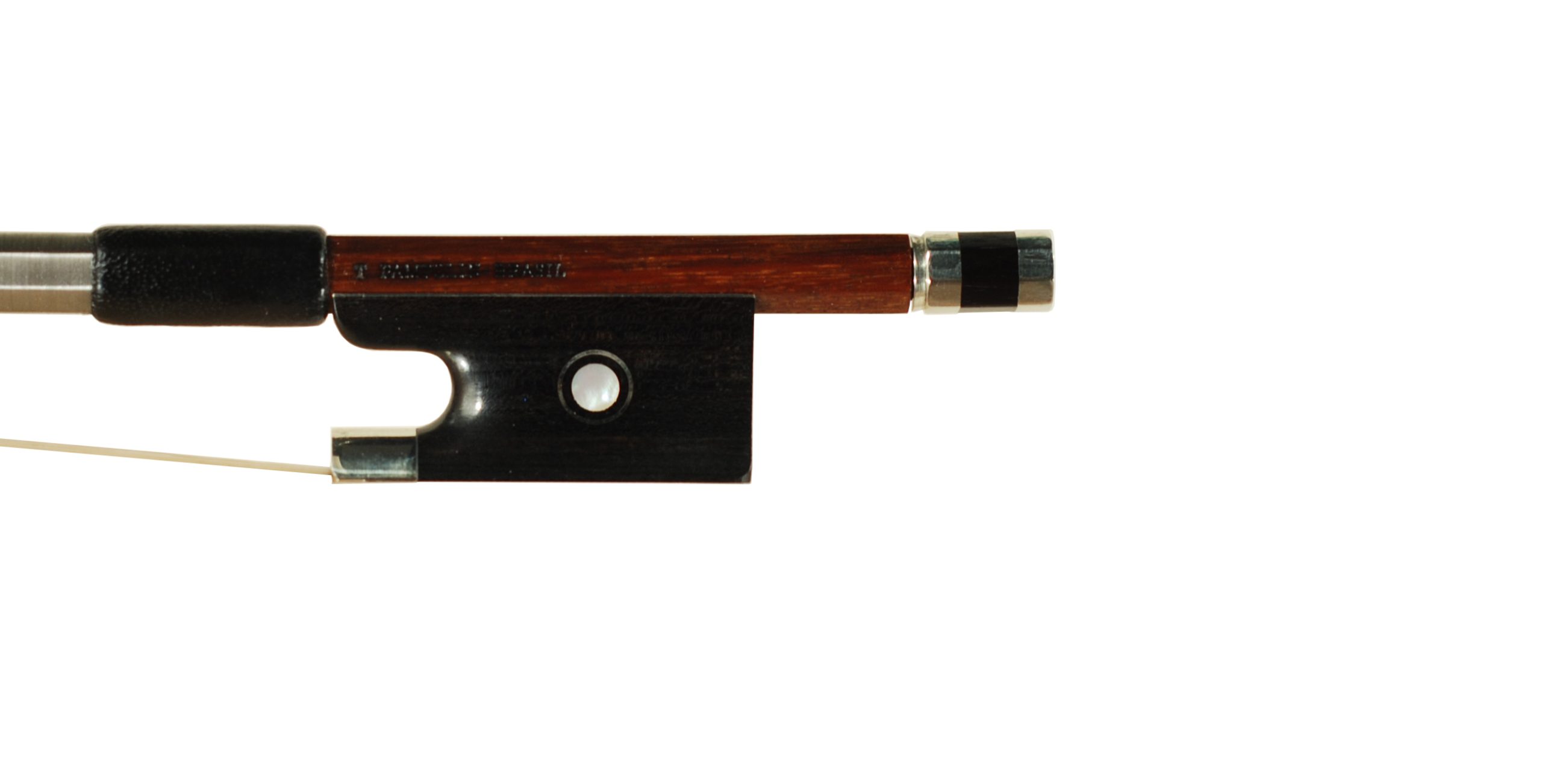 T Pampolin - Brasil Nickel Violin Bow 2026 SKU# 74661 I VN Bow Stamp
