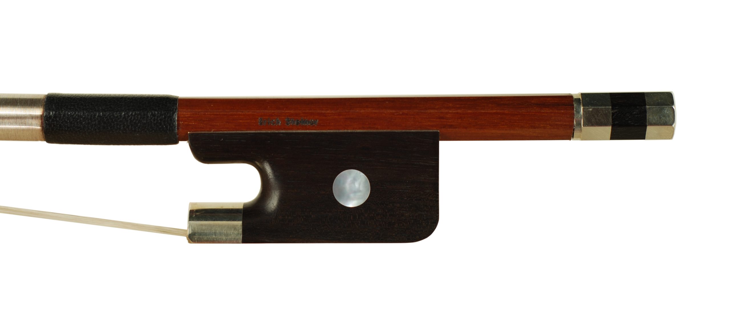 ERICH STEINER Brazilwood #6 French Model Bass Bow circa 2005 SKU# 75199 Bass Bow Stamp
