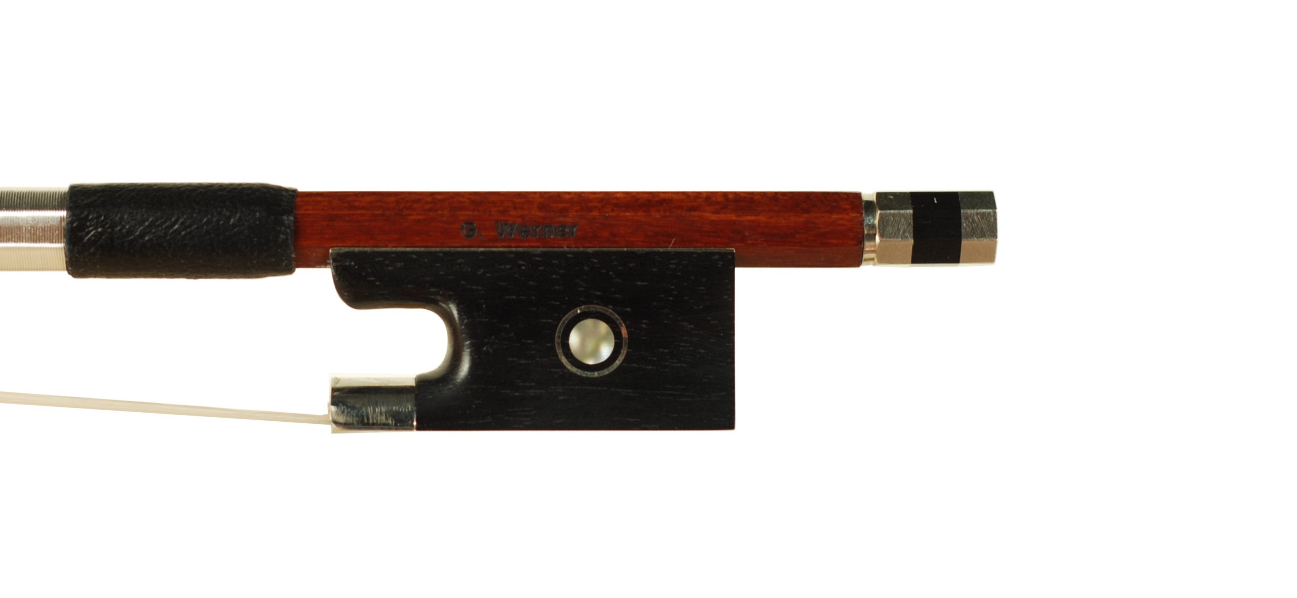 G Werner Pernambuco Violin Bow Germany 2025 SKU# 75616 VN Bow Stamp