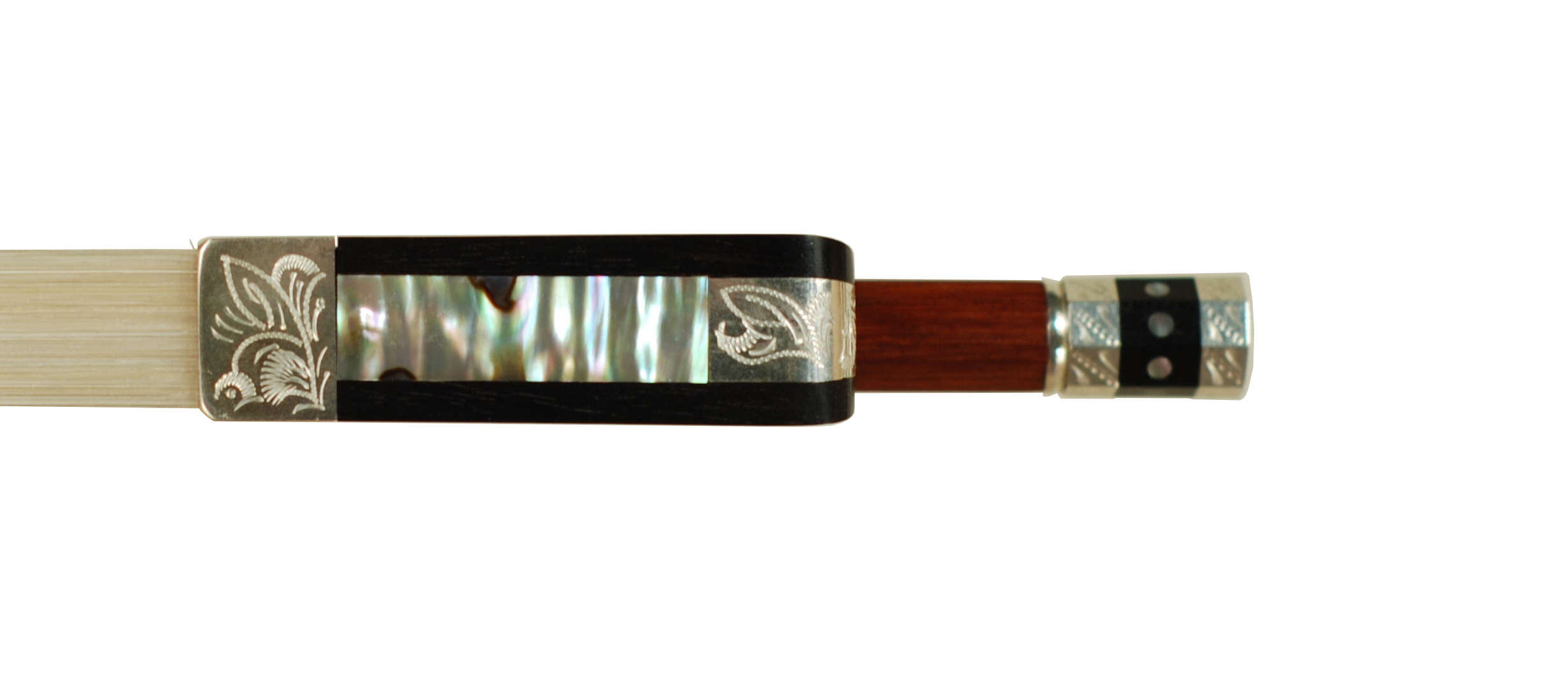 Josef Sandner Engraved Sterling Silver Cello Bow - Bubenreuth circa 2015 SKU# 75160 VC Bow Slide