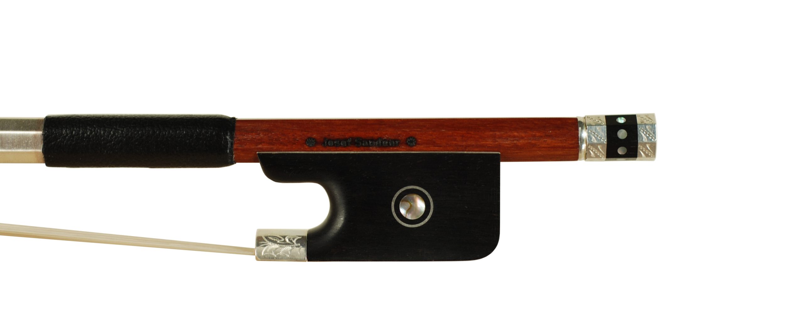 Josef Sandner Engraved Sterling Silver Cello Bow - Bubenreuth circa 2015 SKU# 75160 VC Bow Stamp