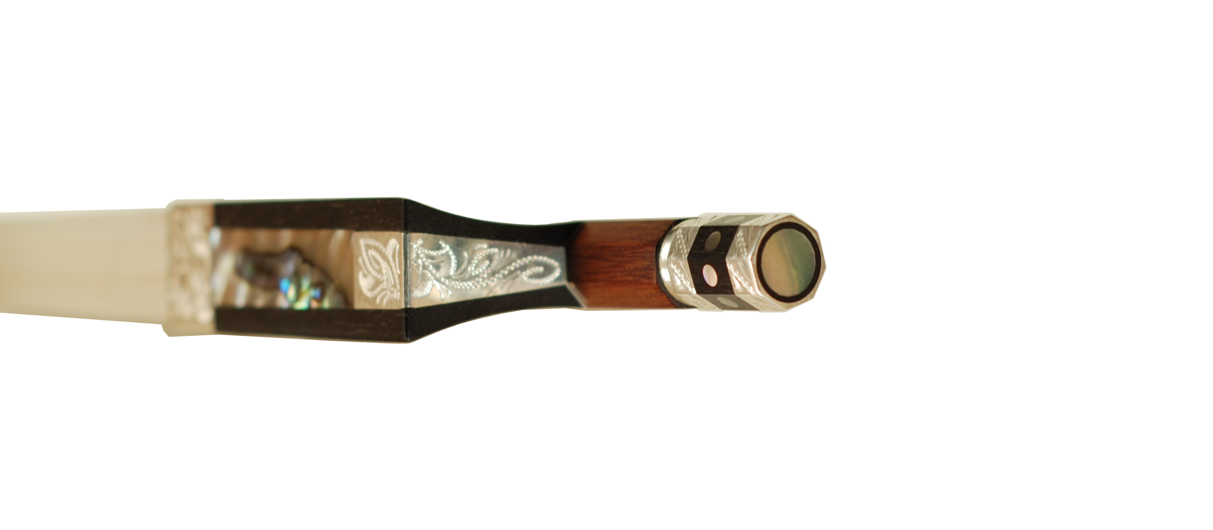 Josef Sandner Engraved Sterling Silver Violin Bow - Bubenreuth circa 2015 SKU# 75143 VN Bow Adjuster