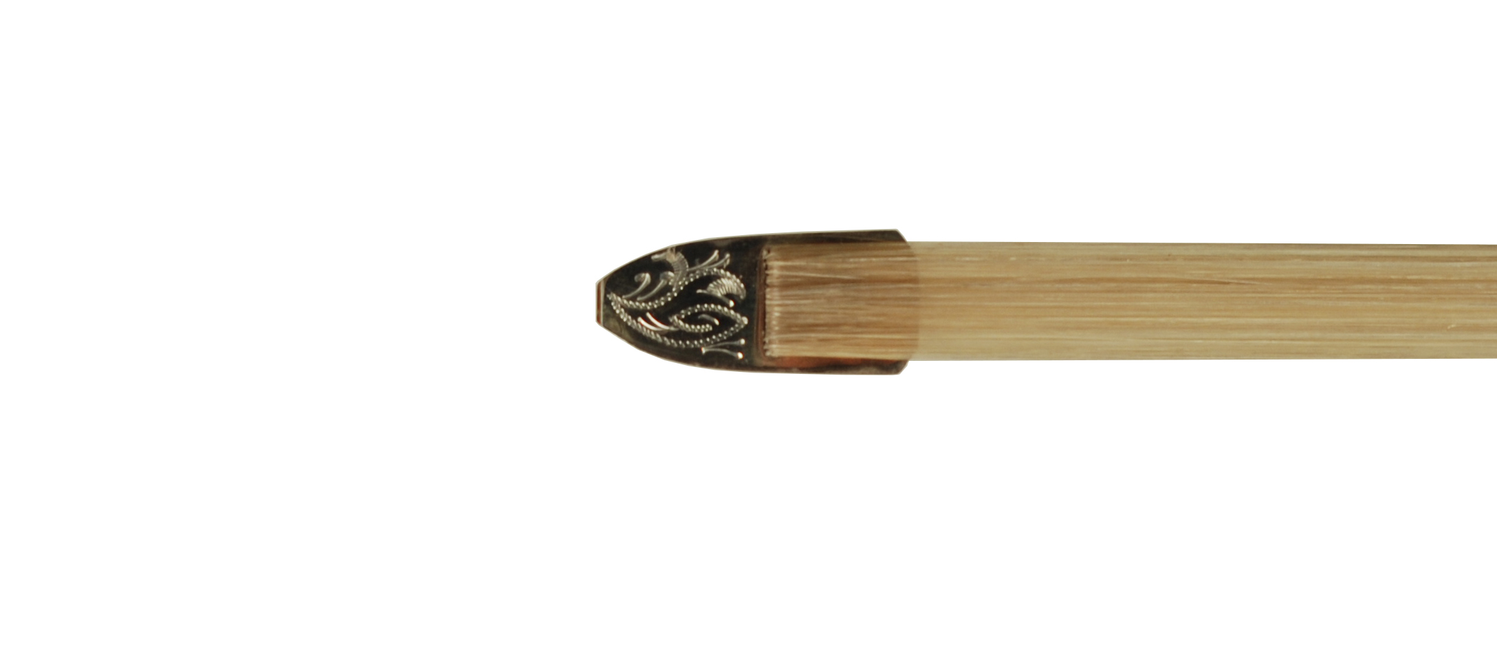 Josef Sandner Engraved Sterling Silver Violin Bow - Bubenreuth circa 2015 SKU# 75143 VN Bow Tip Underside