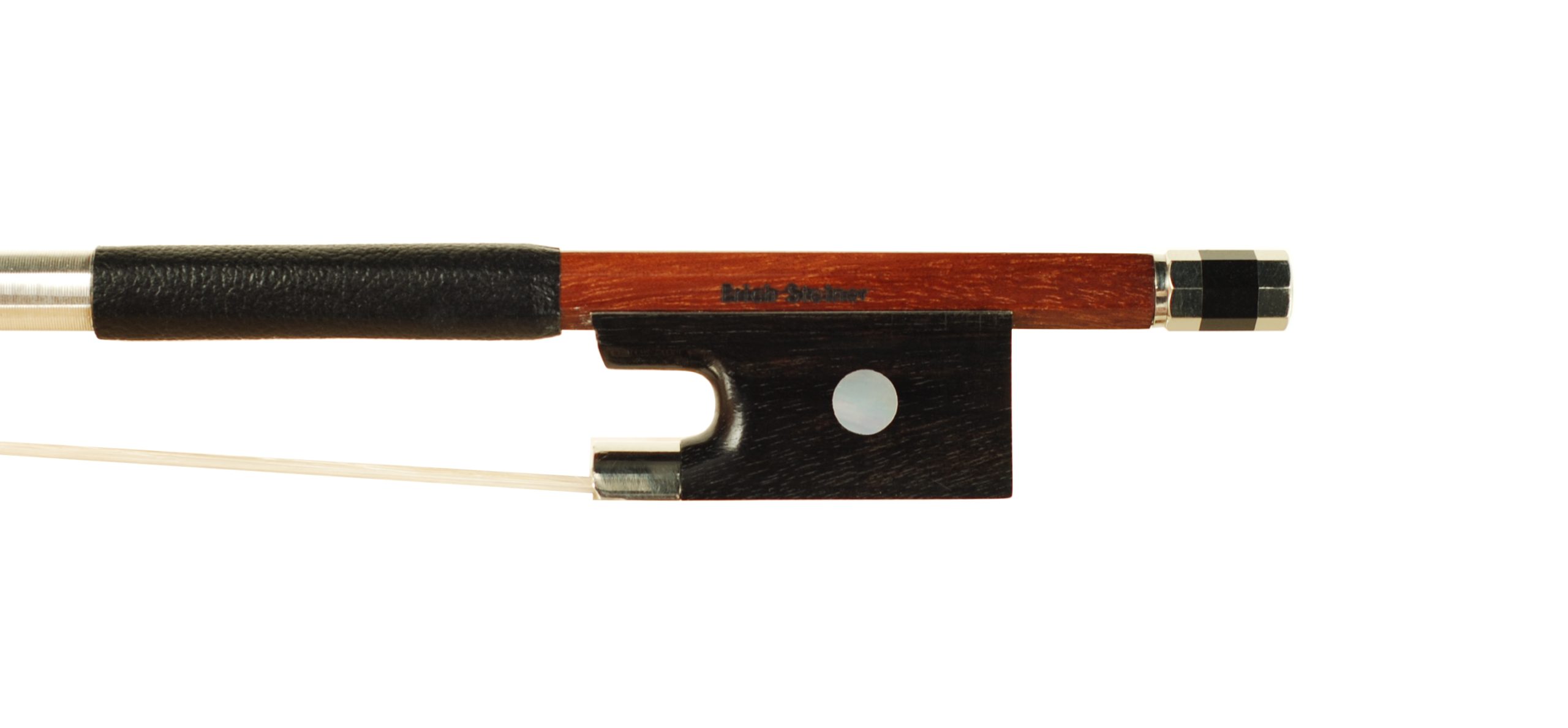 ERICH STEINER Fully Lined Brazilwood Violin Bow circa 2005 SKU# 75652 VN Bow Stamp