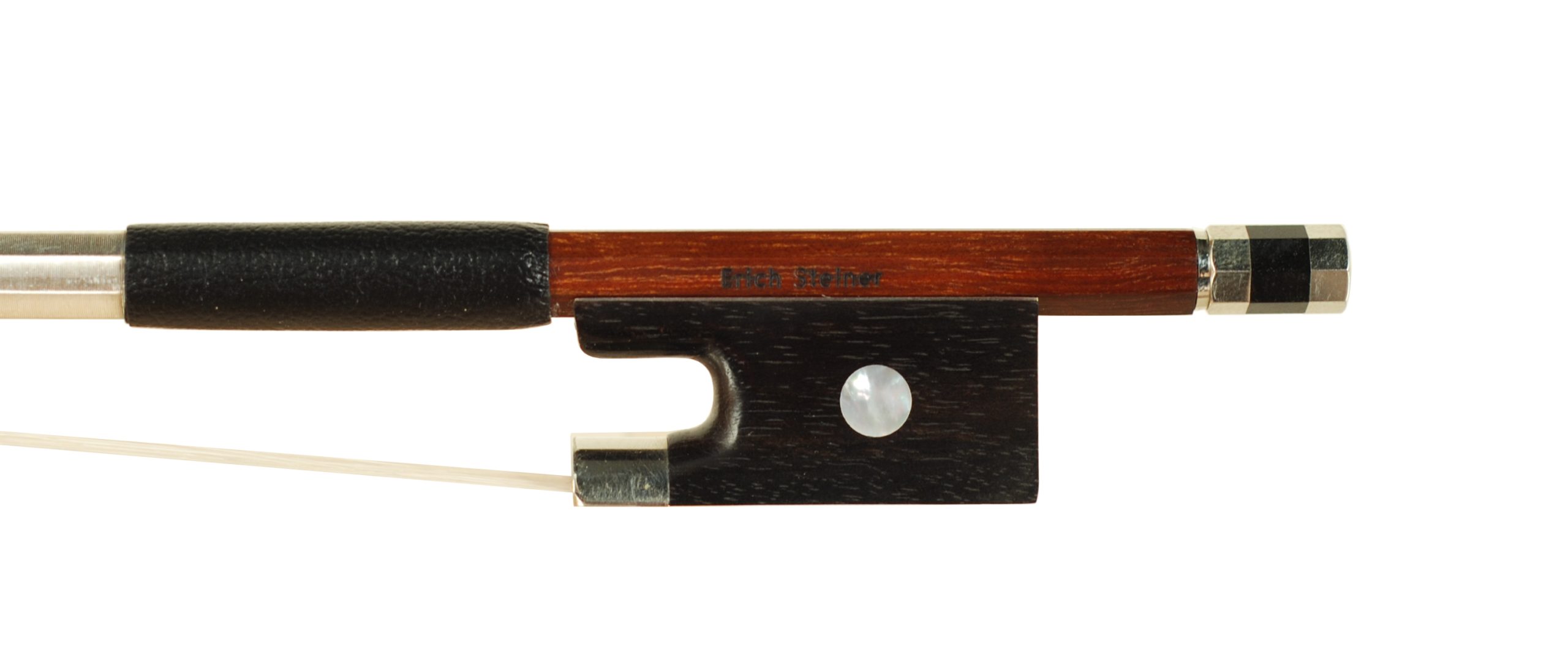 ERICH STEINER Half Lined Brazilwood Violin Bow circa 2005 SKU# 75730 VN Bow Stamp