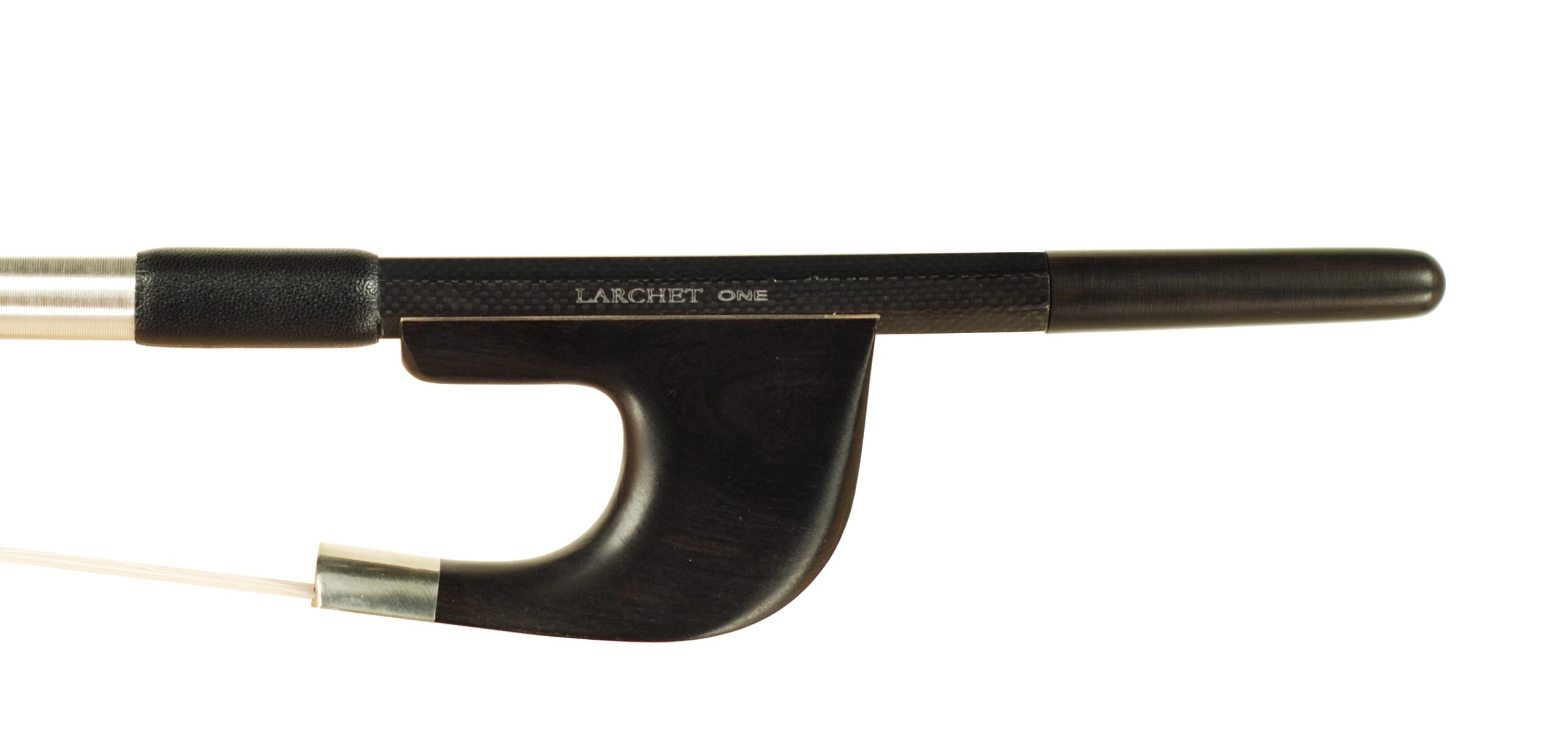 The LARCHET ONE GERMAN Model Carbon Fiber Bass Bow SKU# 75780 Bass Bow Stamp