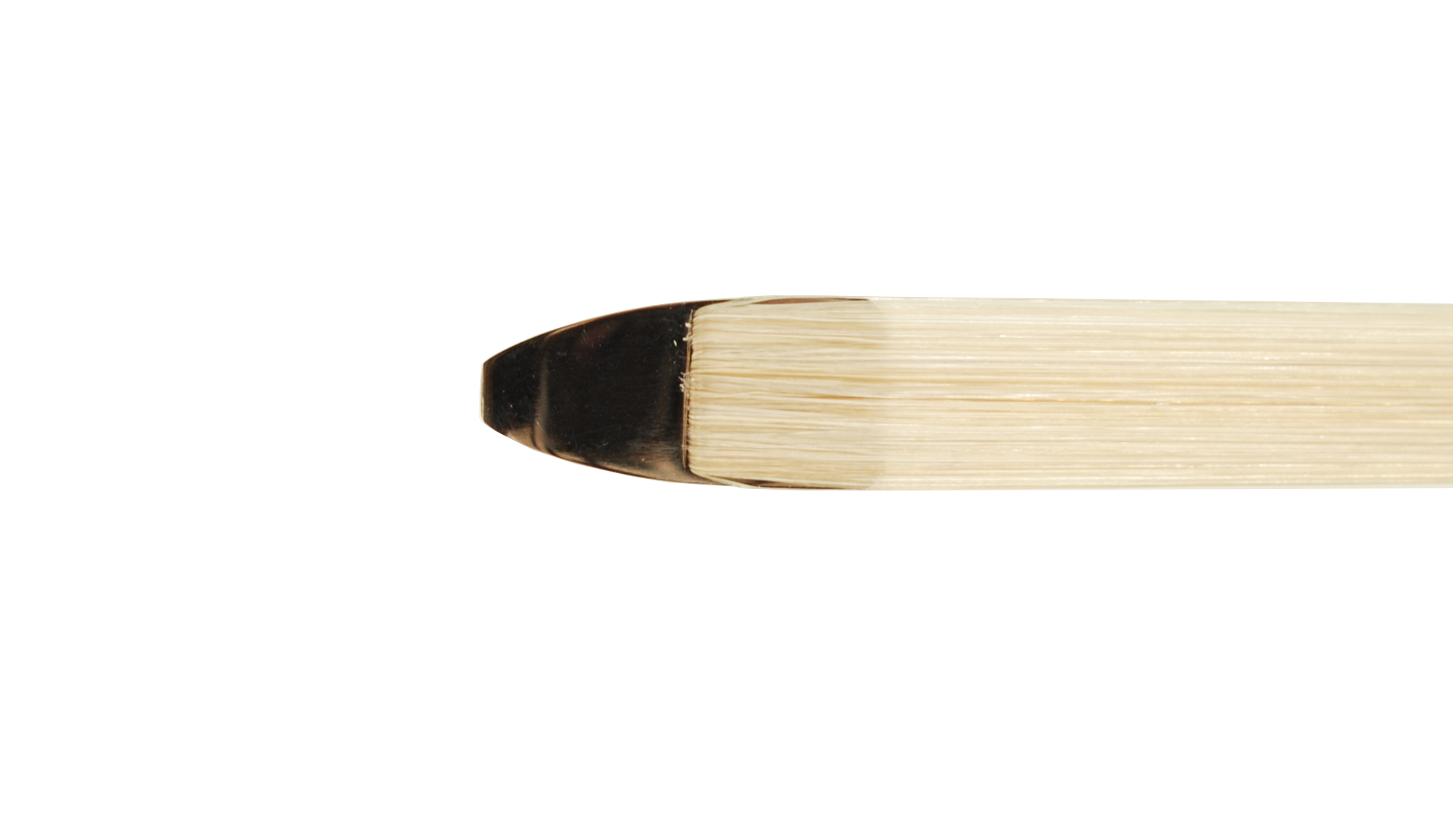 The LARCHET ONE GERMAN Model Woven Carbon Fiber Bass Bow SKU# 75794 Bass Bow Tip Bottom