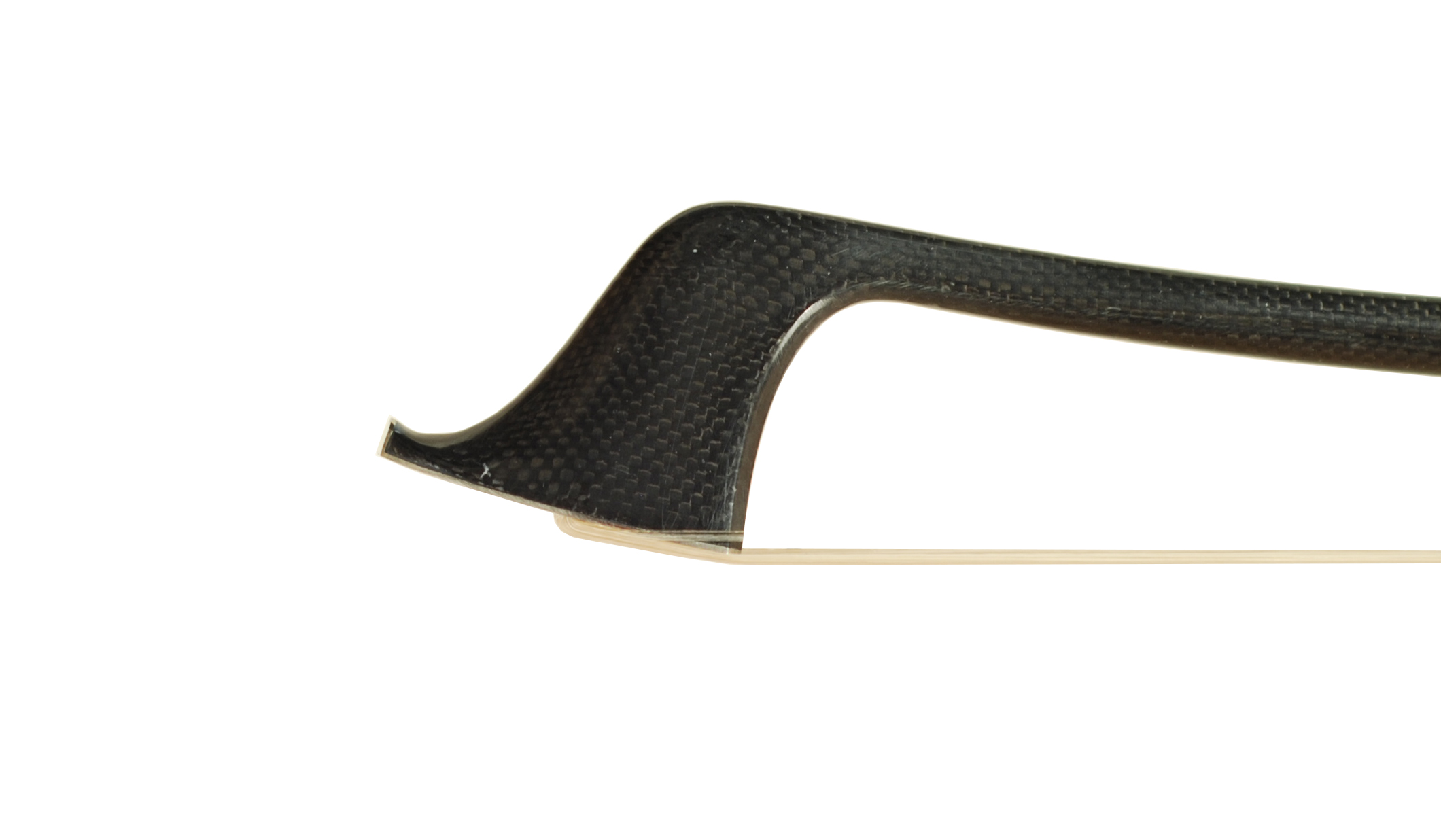 The LARCHET ONE GERMAN Model Woven Carbon Fiber Bass Bow SKU# 75794 Bass Bow Tip