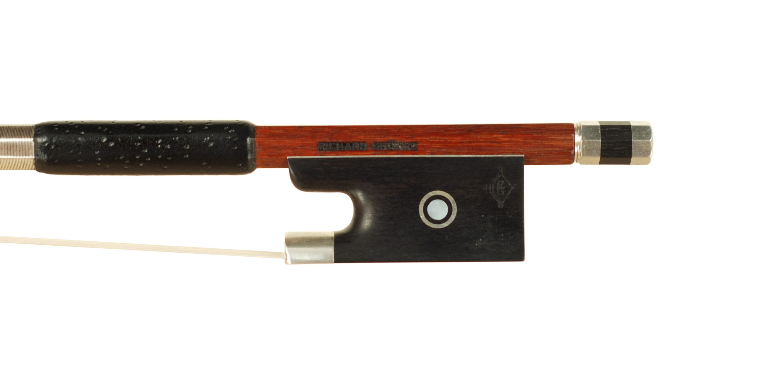 A Fine Viola Bow by Richard Grünke - Bubenreuth circa 1970 SKU# 35002 VA Bow Stamp