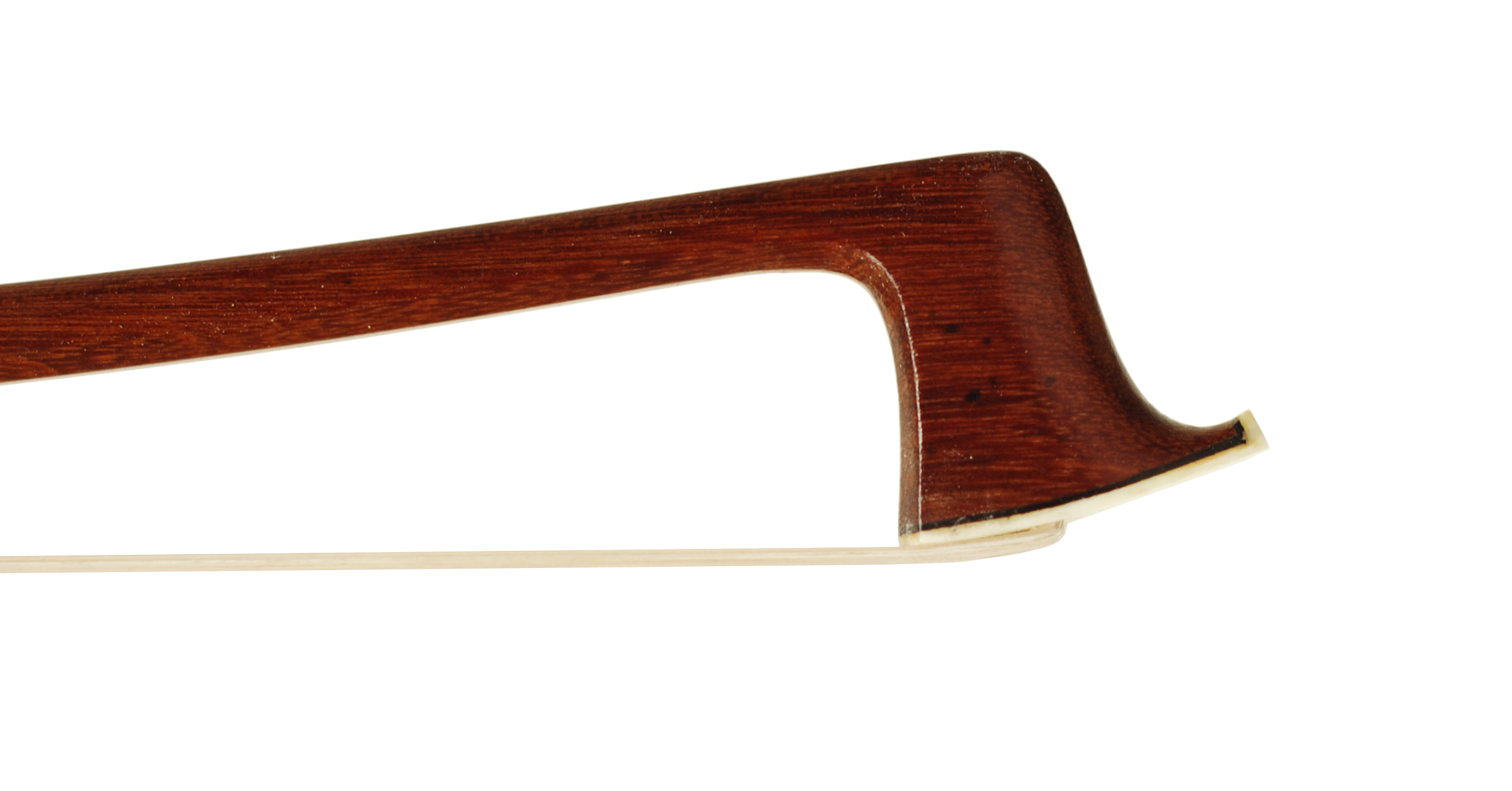 A Superb Gustav Prager Violin Bow – Markneukirchen circa 1920 SKU# 76871 VN Bow Tip Opposite Side