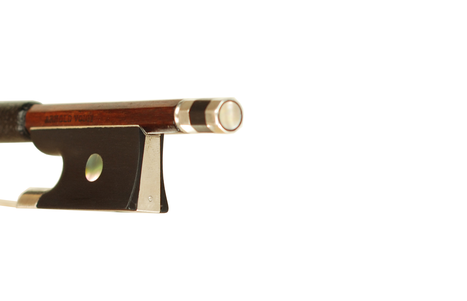 Arnold Voigt Silver Mounted Violin Bow - Markneukirchen circa 1910-1920 SKU# 76416 VN Bow Heel
