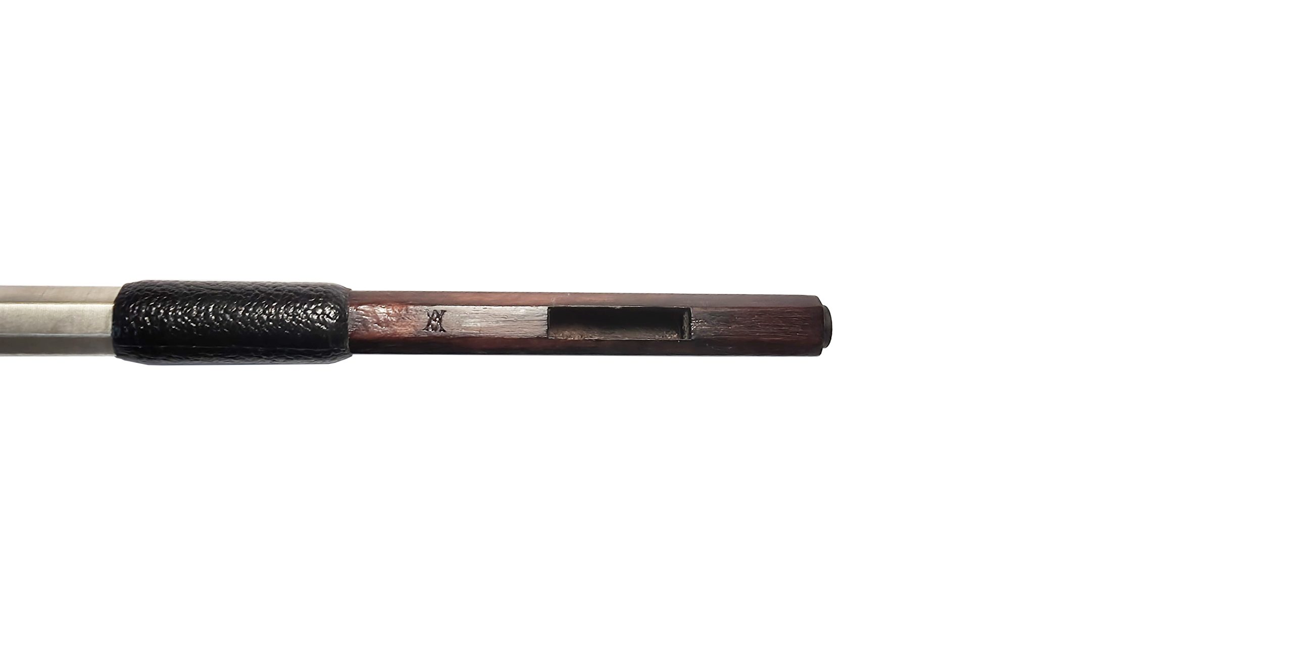Arnold Voigt Silver Mounted Violin Bow - Markneukirchen circa 1910-1920 SKU# 76416 VN Bow Initials