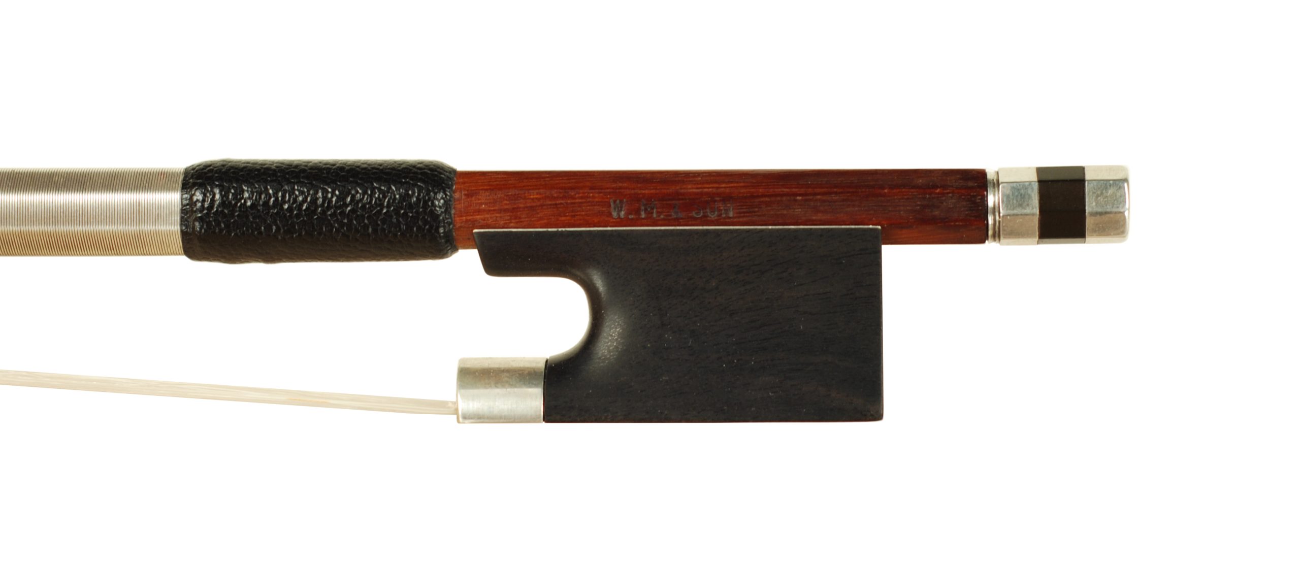 Fine Swiss Viola Bow Made For W M & SON - Philadelphia circa 1950 SKU# 76788 VA Bow Stamp