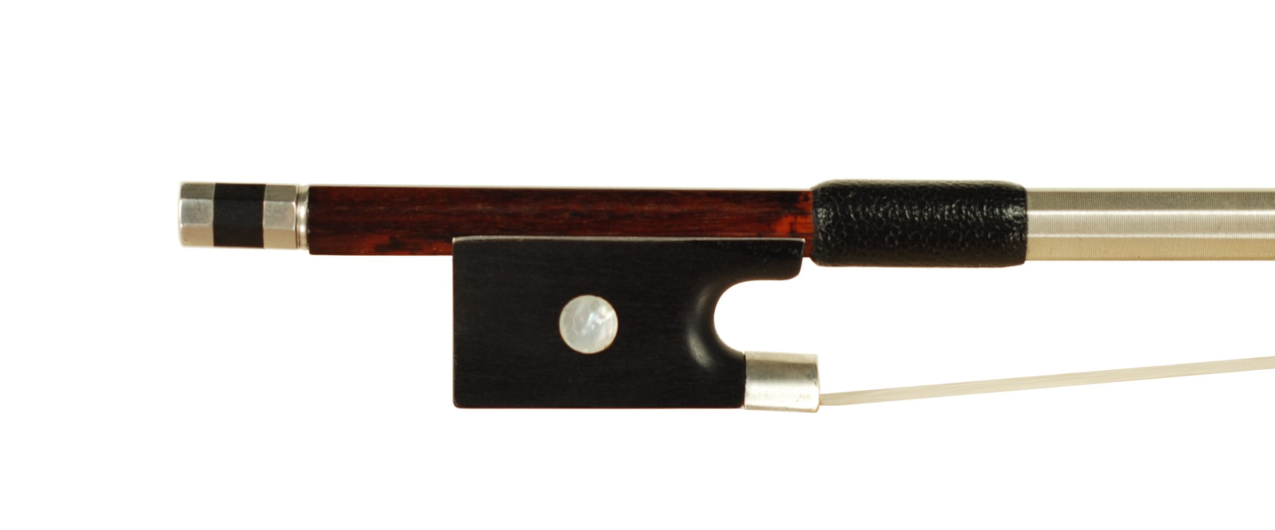 Franz Rudolph Wurlitzer Silver Mounted Violin Bow - Saxony circa 1870-1880 SKU# 76839 VN Bow Stamp Reverse