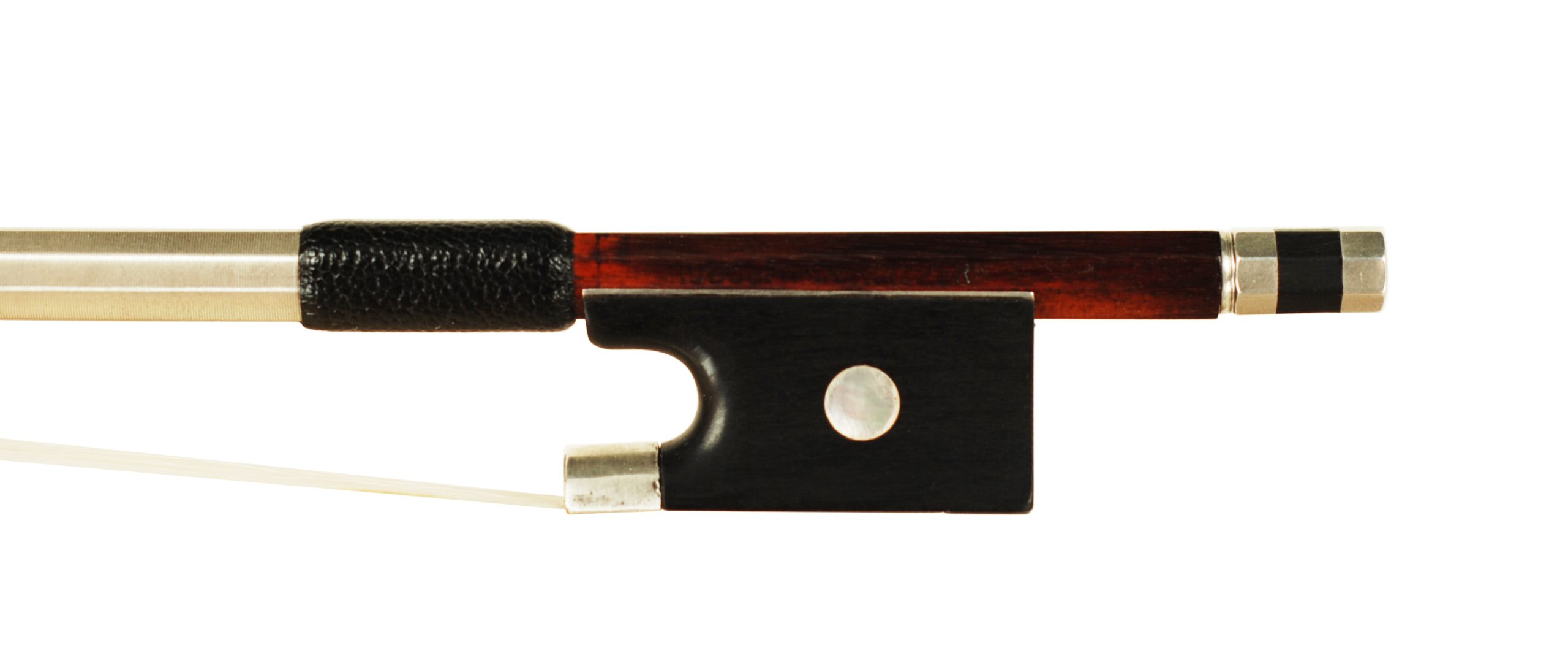 Franz Rudolph Wurlitzer Silver Mounted Violin Bow - Saxony circa 1870-1880 SKU# 76839 VN Bow Stamp