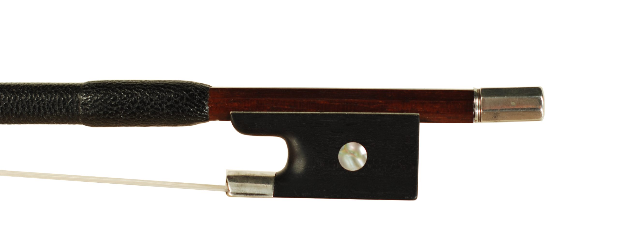 German Fully Lined Sterling Pernambuco Violin Bow - Markneukirchen circa 1920 SKU# 76523 VN Bow Stamp