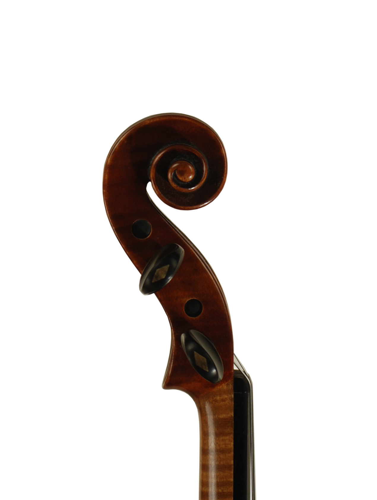 Fine Violin by Theodor Berger - Markneukirchen circa 1930 SKU# 77156 VN Scroll Bass Side