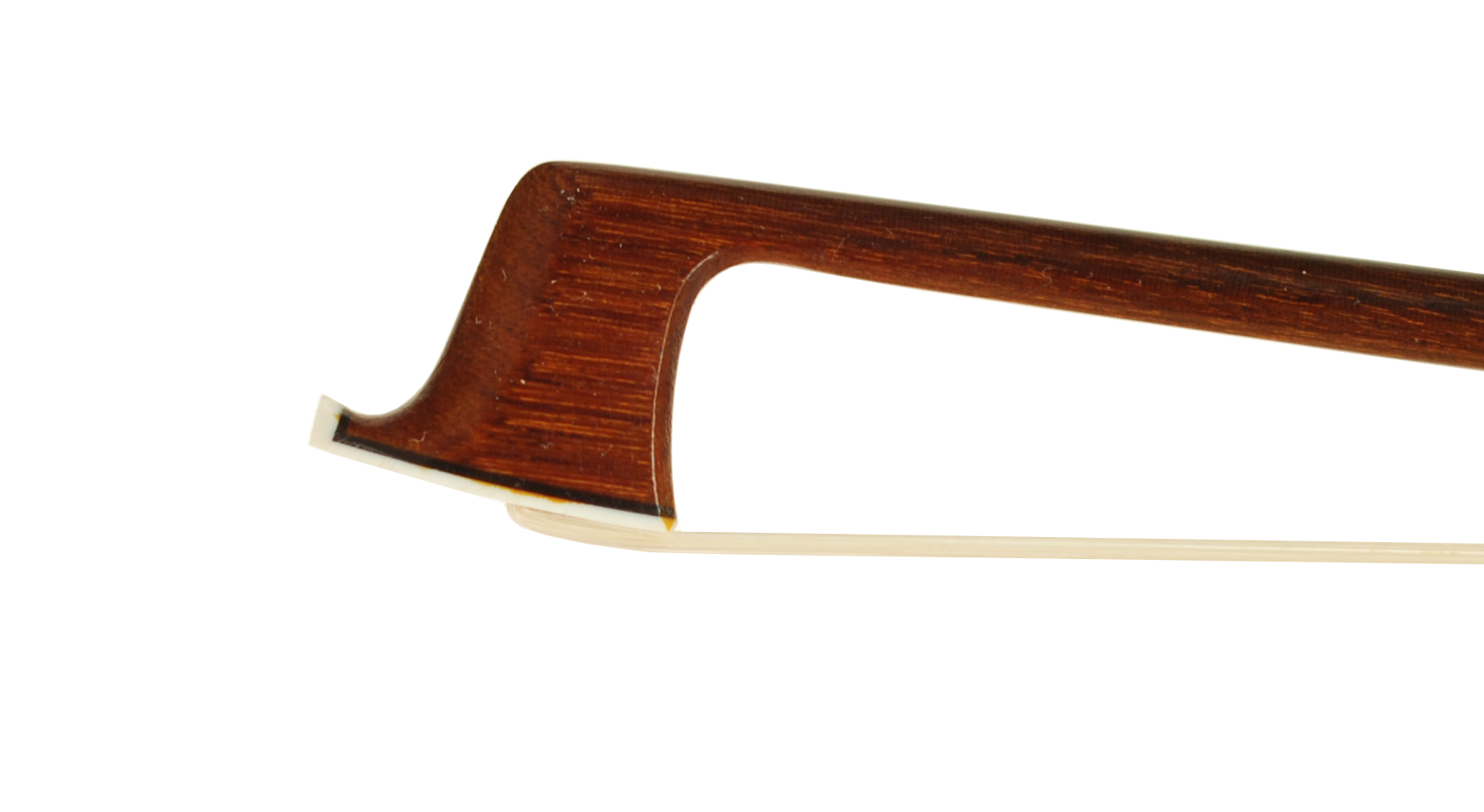 Brazilwood Nickel Violin Bow - Blind Eye Frog And Red Silk Winding SKU# 78034 VN Bow Tip
